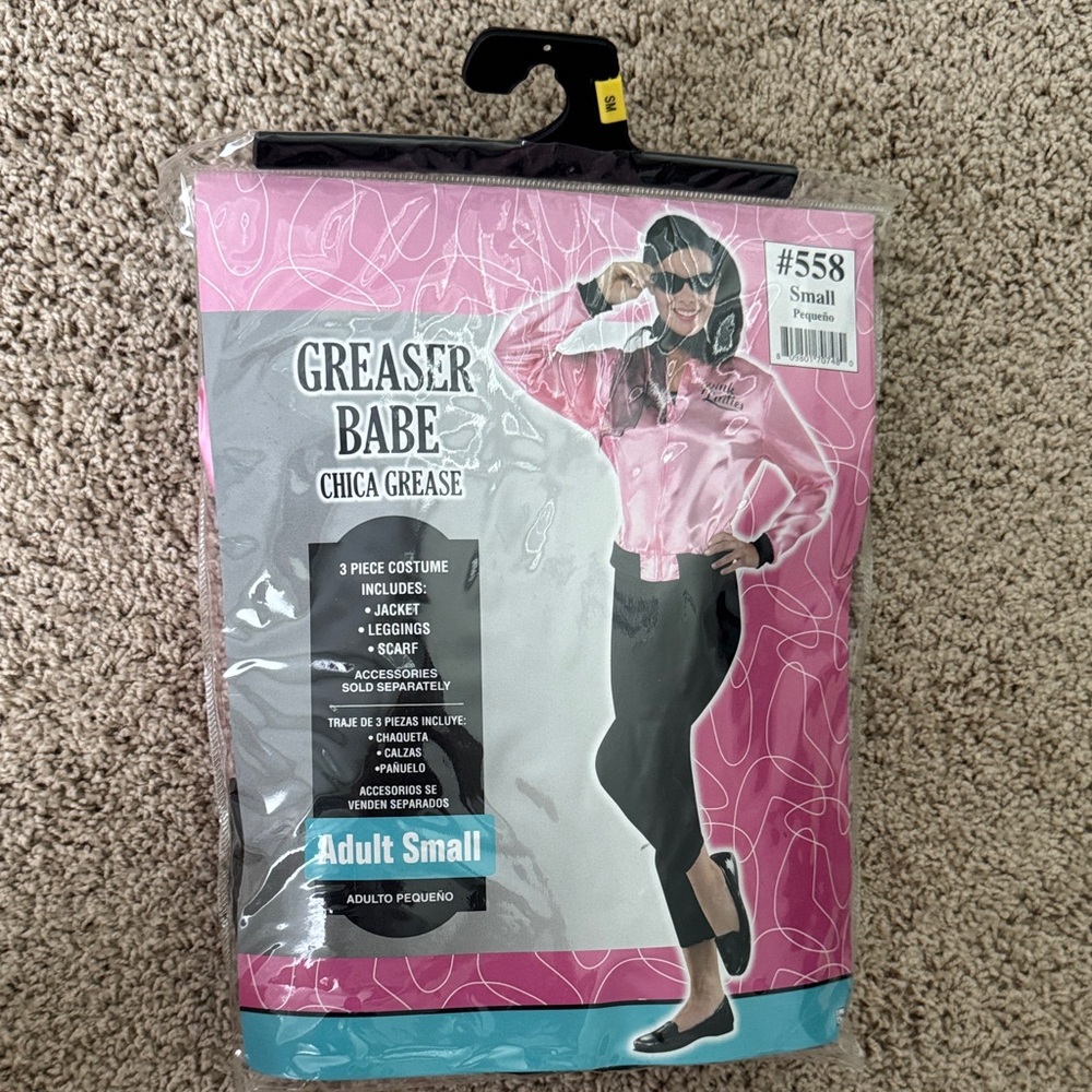 Greaser Babe Costume Set - Pink and Black